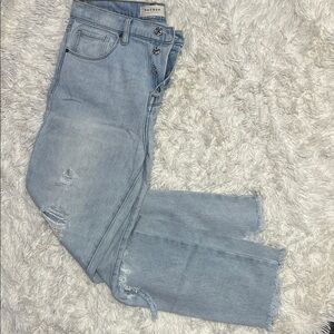 PacSun Light Blue Distressed High-Rise Jeans